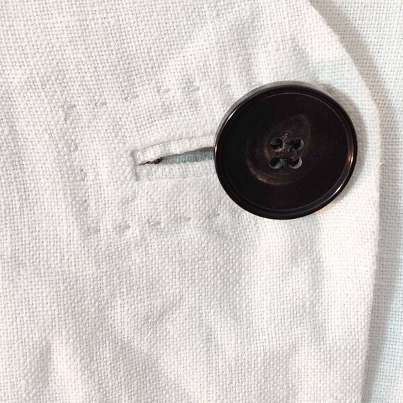 EUC Lafayette 148 New York 3/4 Sleeve Linen Cardigan Jacket Mint Green - Small 6 - Picture 6 of 9